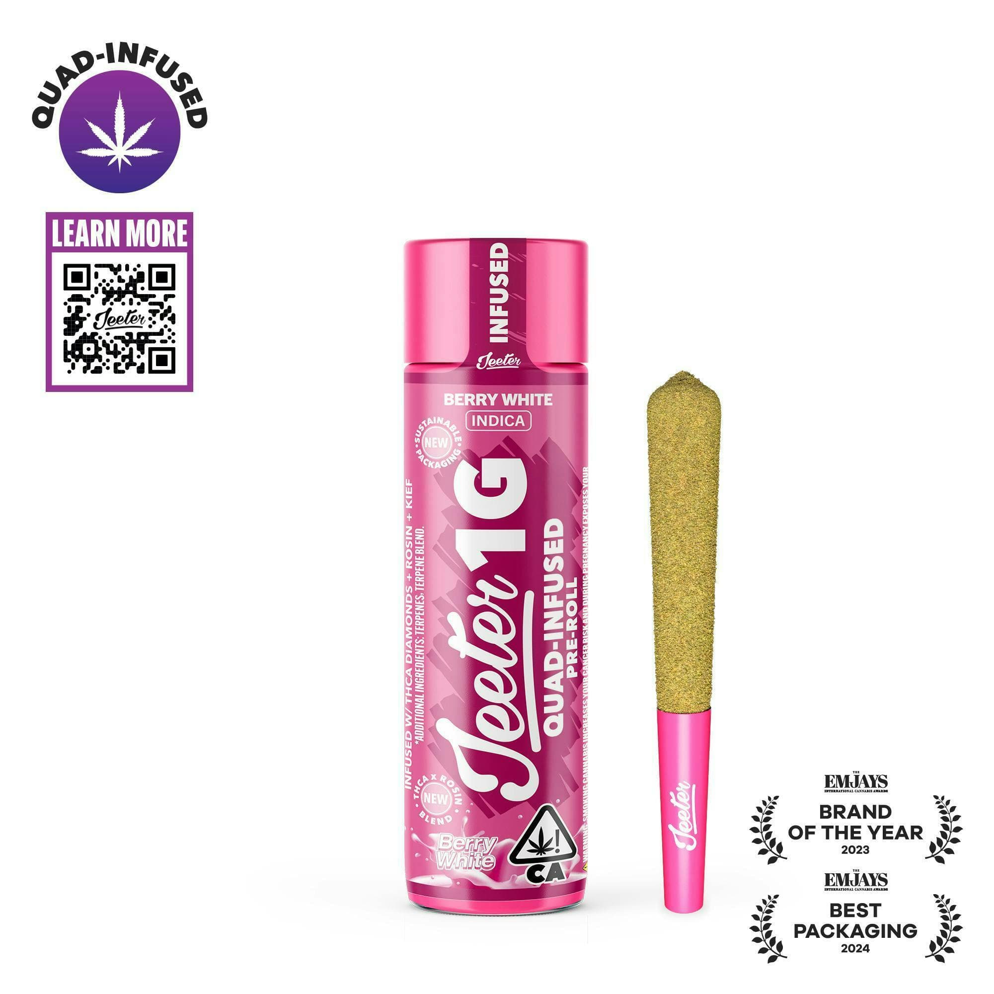 Berry White Quad-Infused Joint
