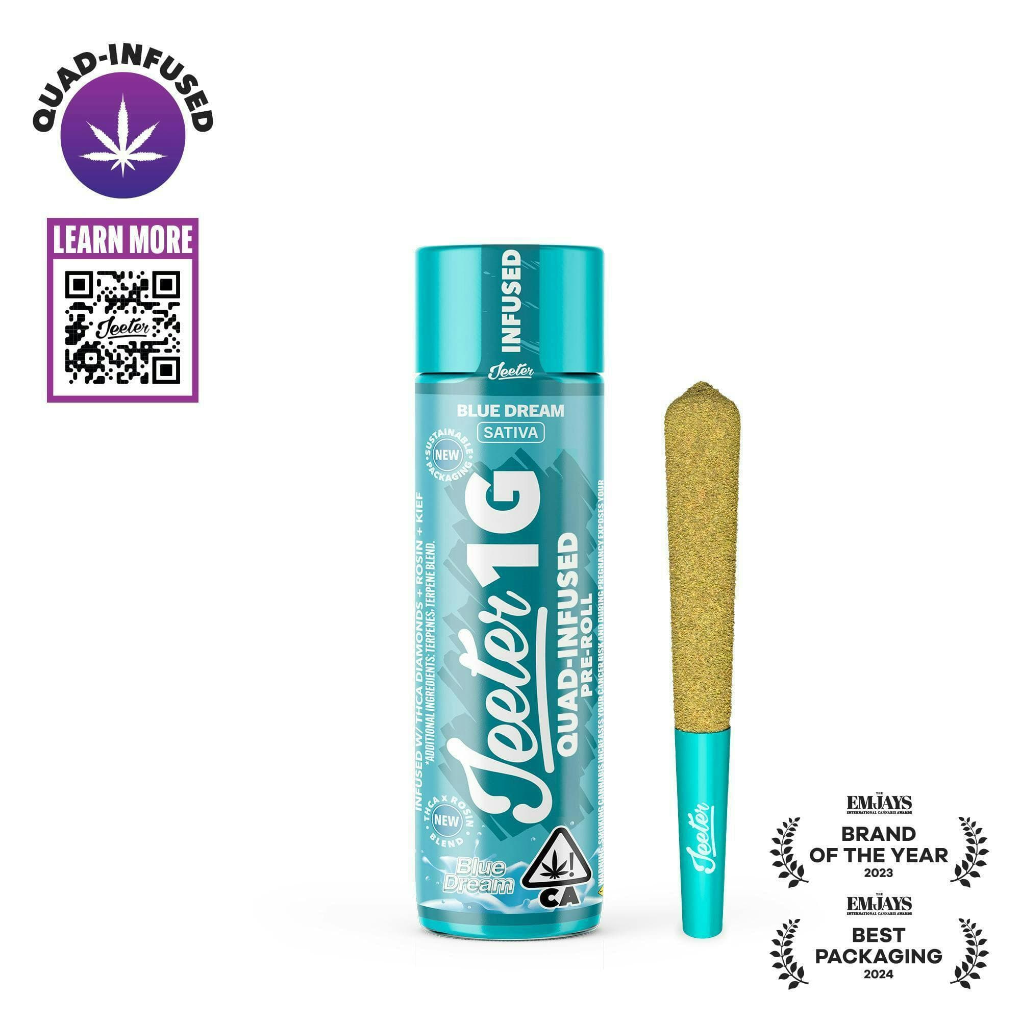 Blue Dream Quad-Infused Joint