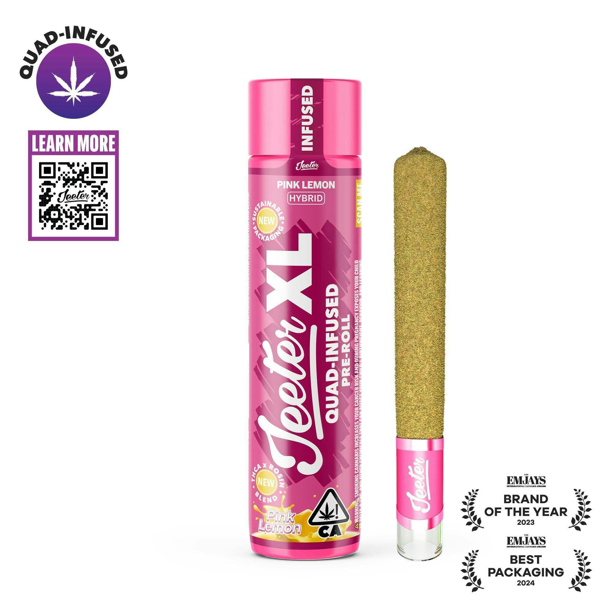 Pink Lemon XL Quad-Infused Joint