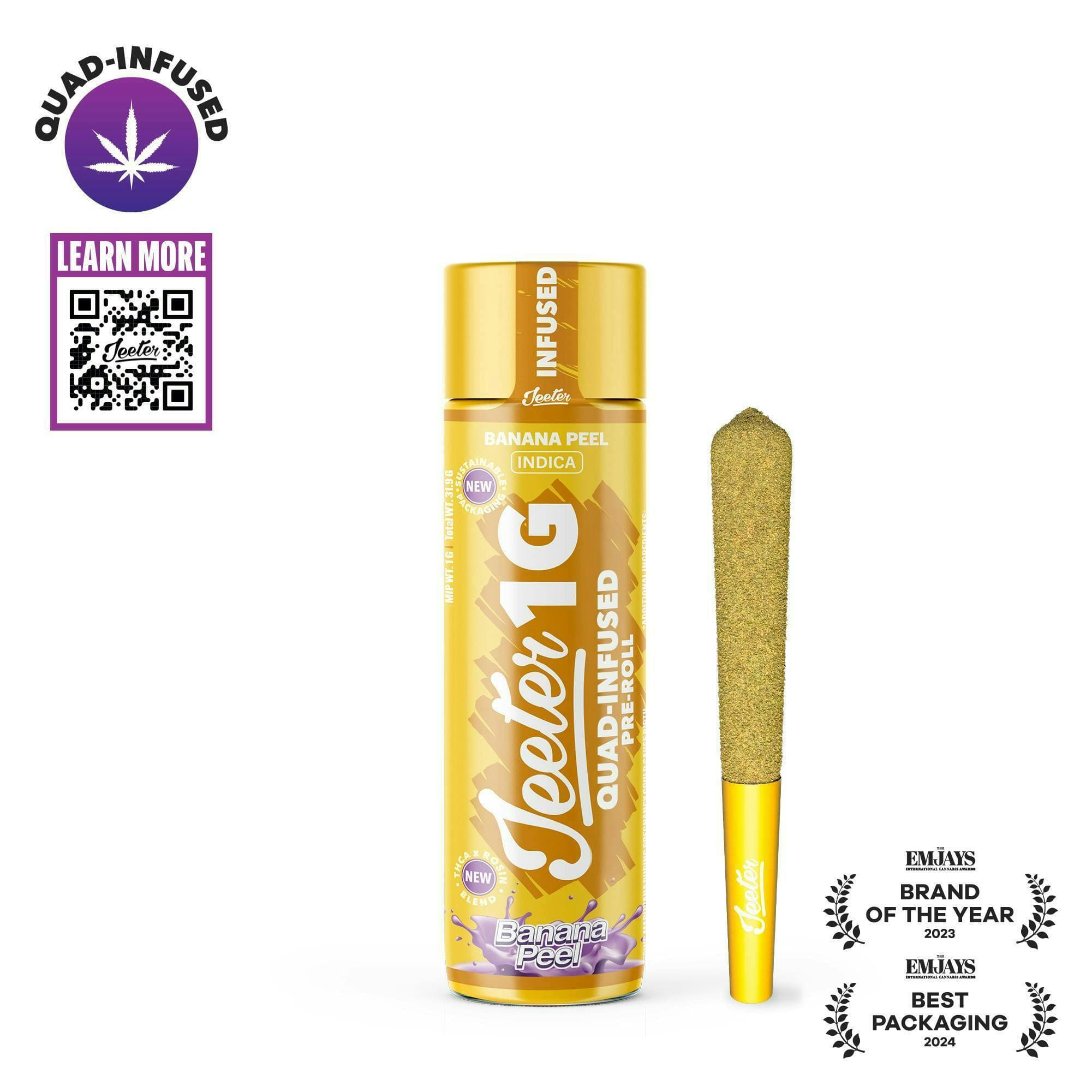 Banana Peel Quad-Infused Joint