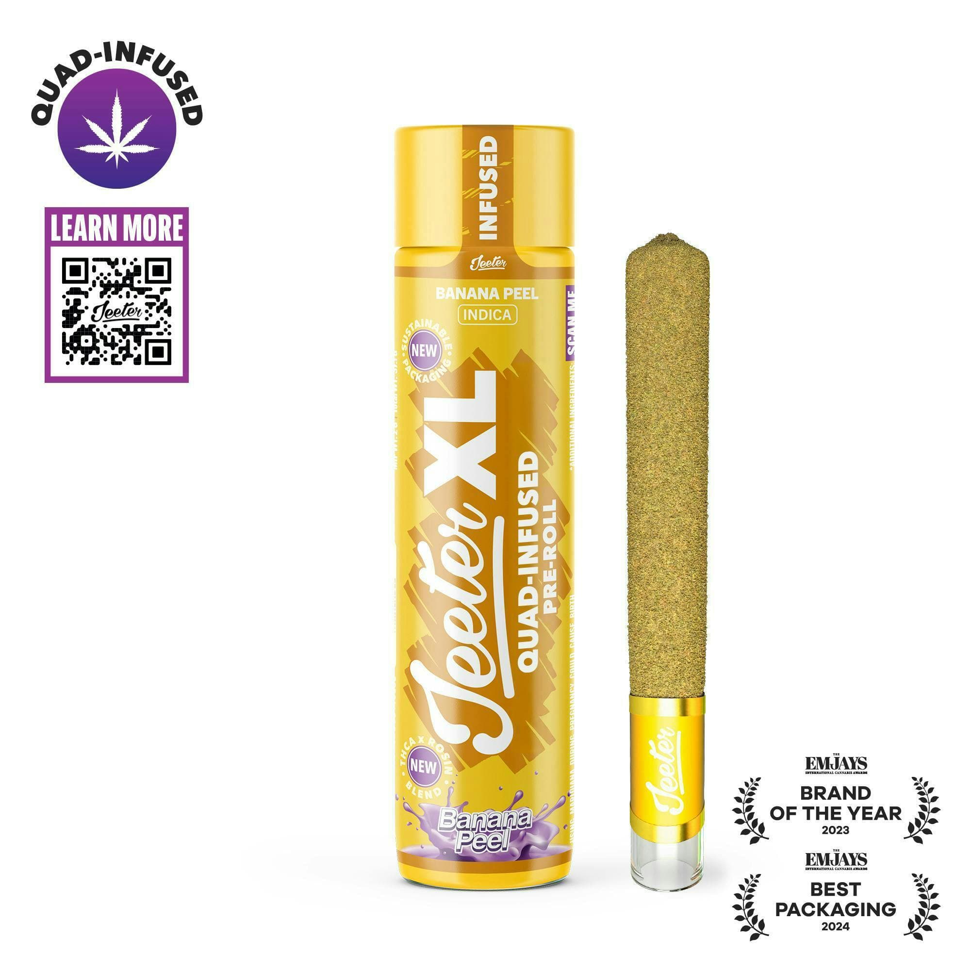 Banana Peel XL Quad-Infused Joint