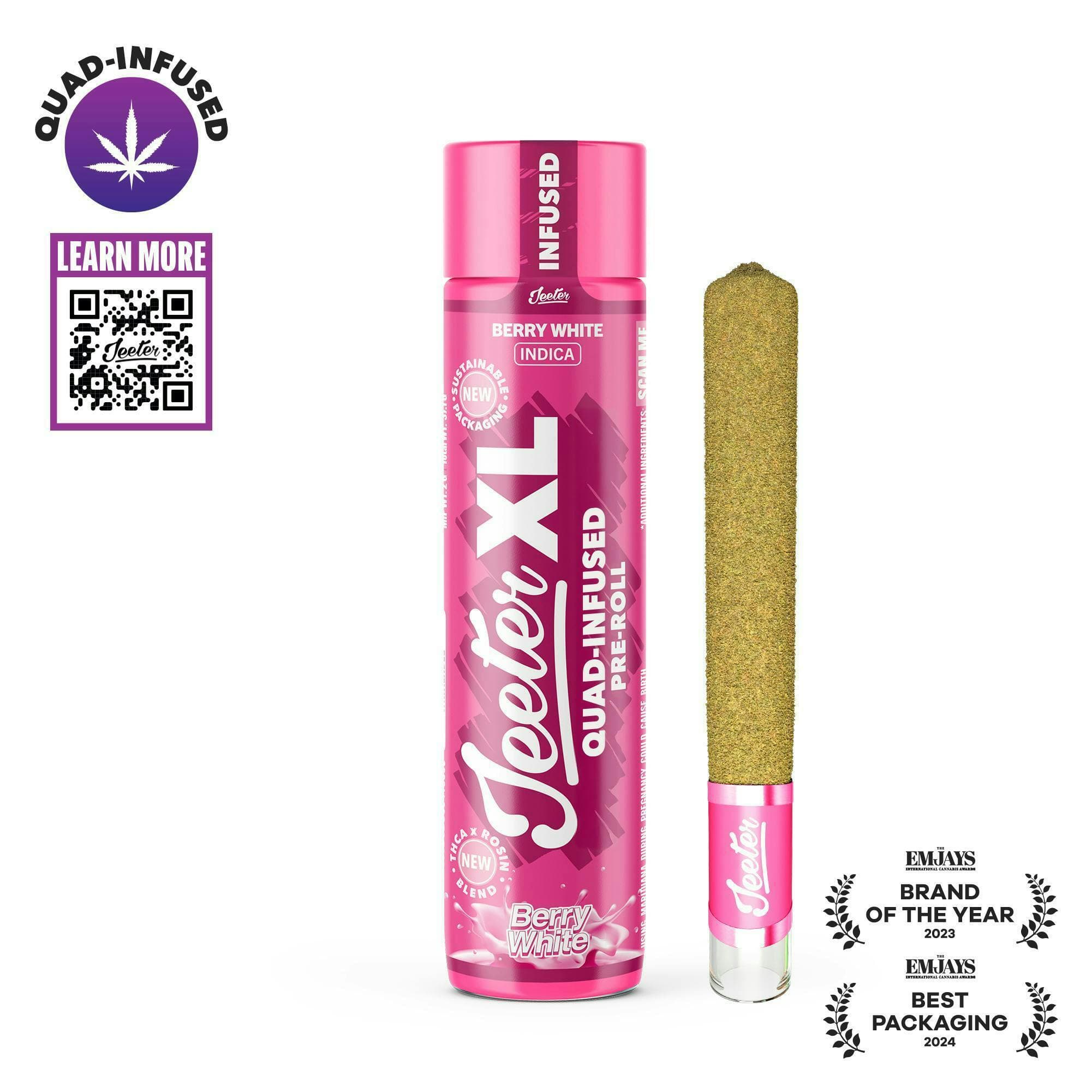 Berry White XL Quad-Infused Joint