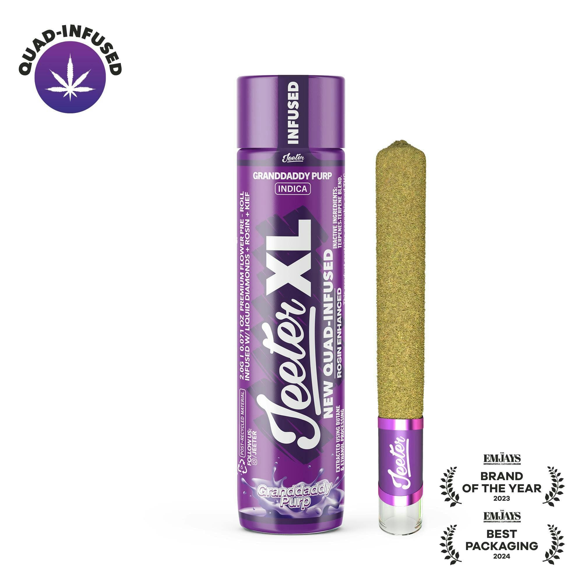 Granddaddy Purp XL Quad-Infused Joint