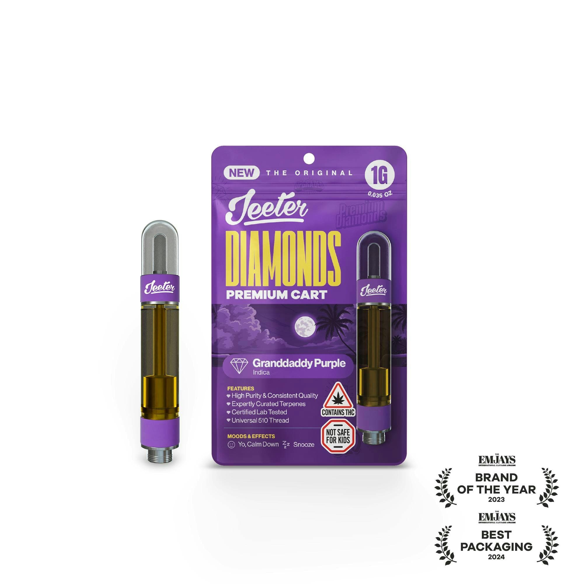 Granddaddy Purple Premium Diamonds Cartridge