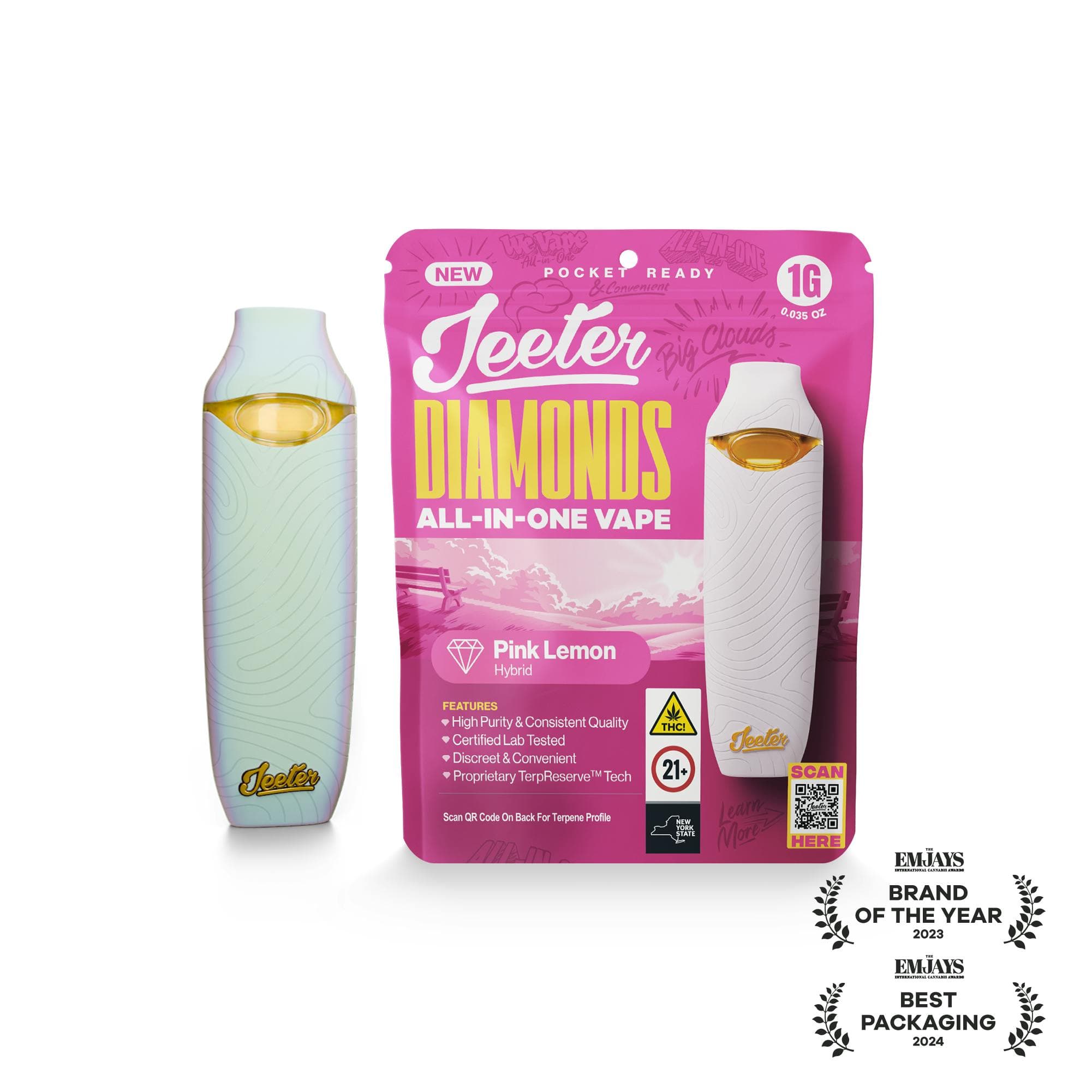 Pink Lemon Diamonds Disposable