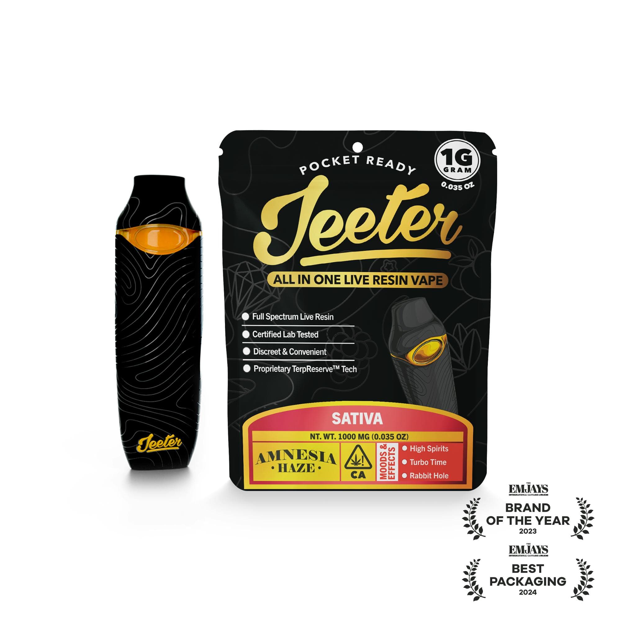 Amnesia Haze Live Resin Disposable