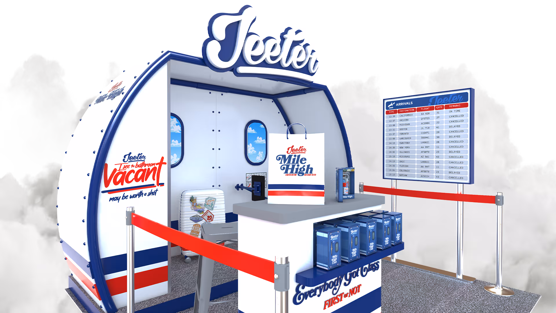 Jeeter Mile High pop-up event artwork