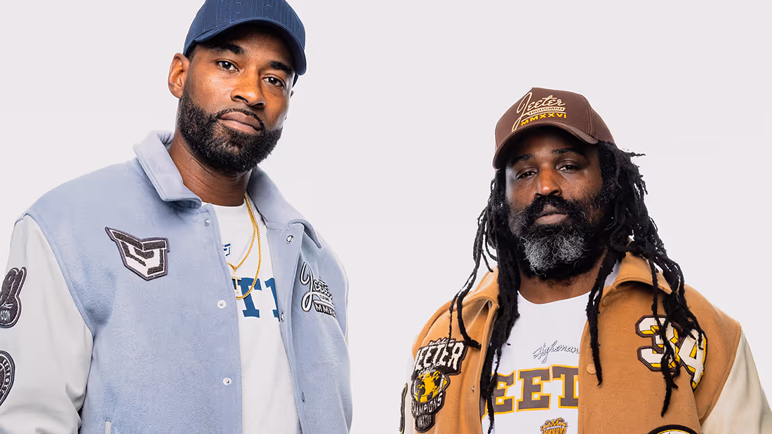 Ricky Williams and Calvin Johnson for the Jeeter Game Day limited drop