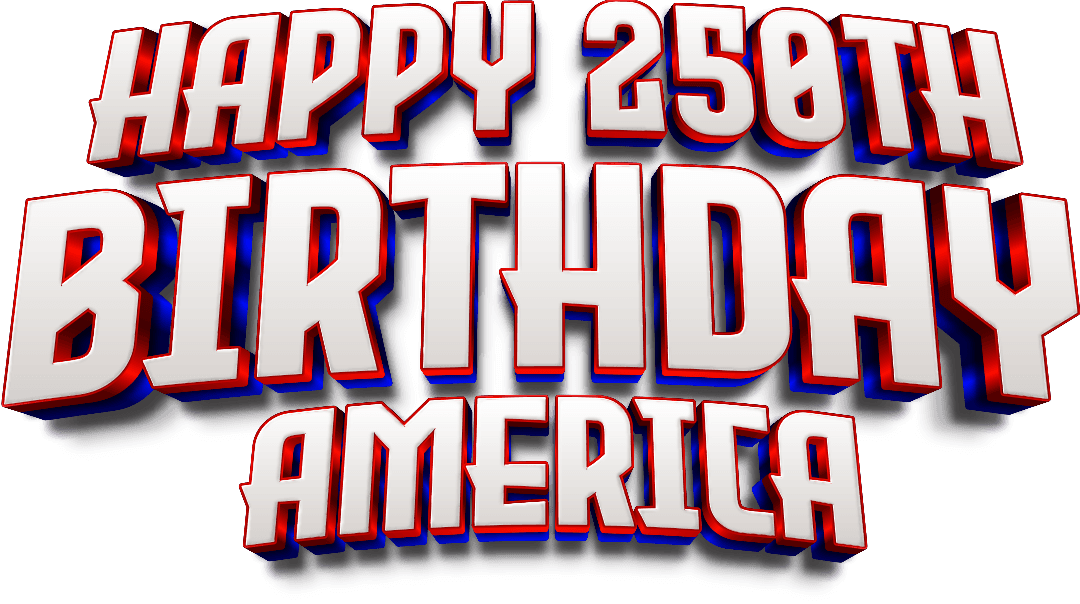 Jeeter 4th of July celebration lettering